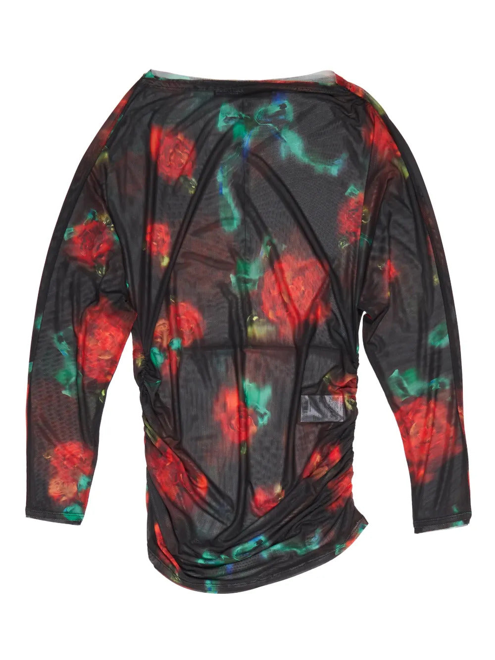 Bimba y Lola  roses-print ruched-detail T-shirt