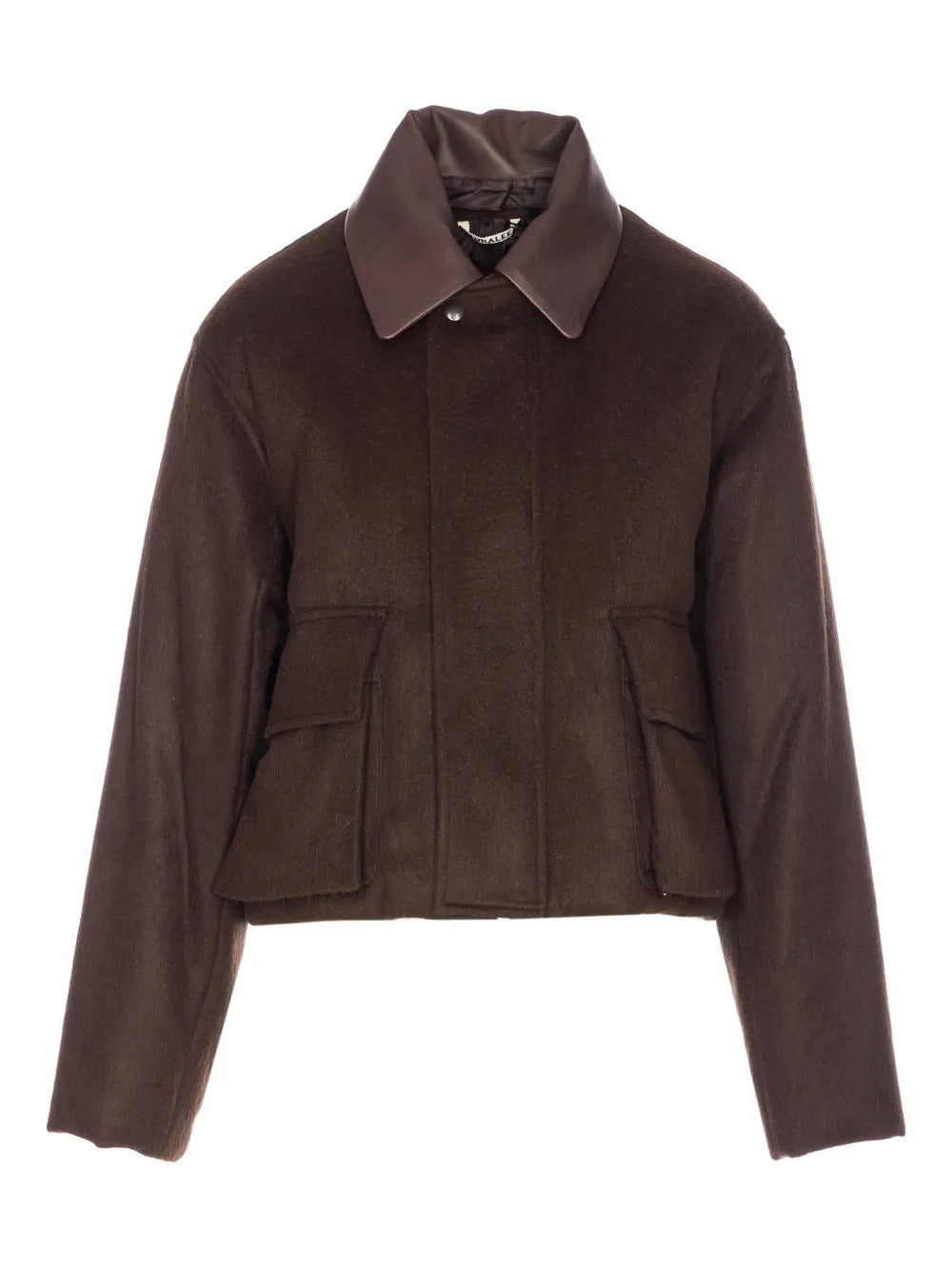Auralee  detachable-collar padded jacket