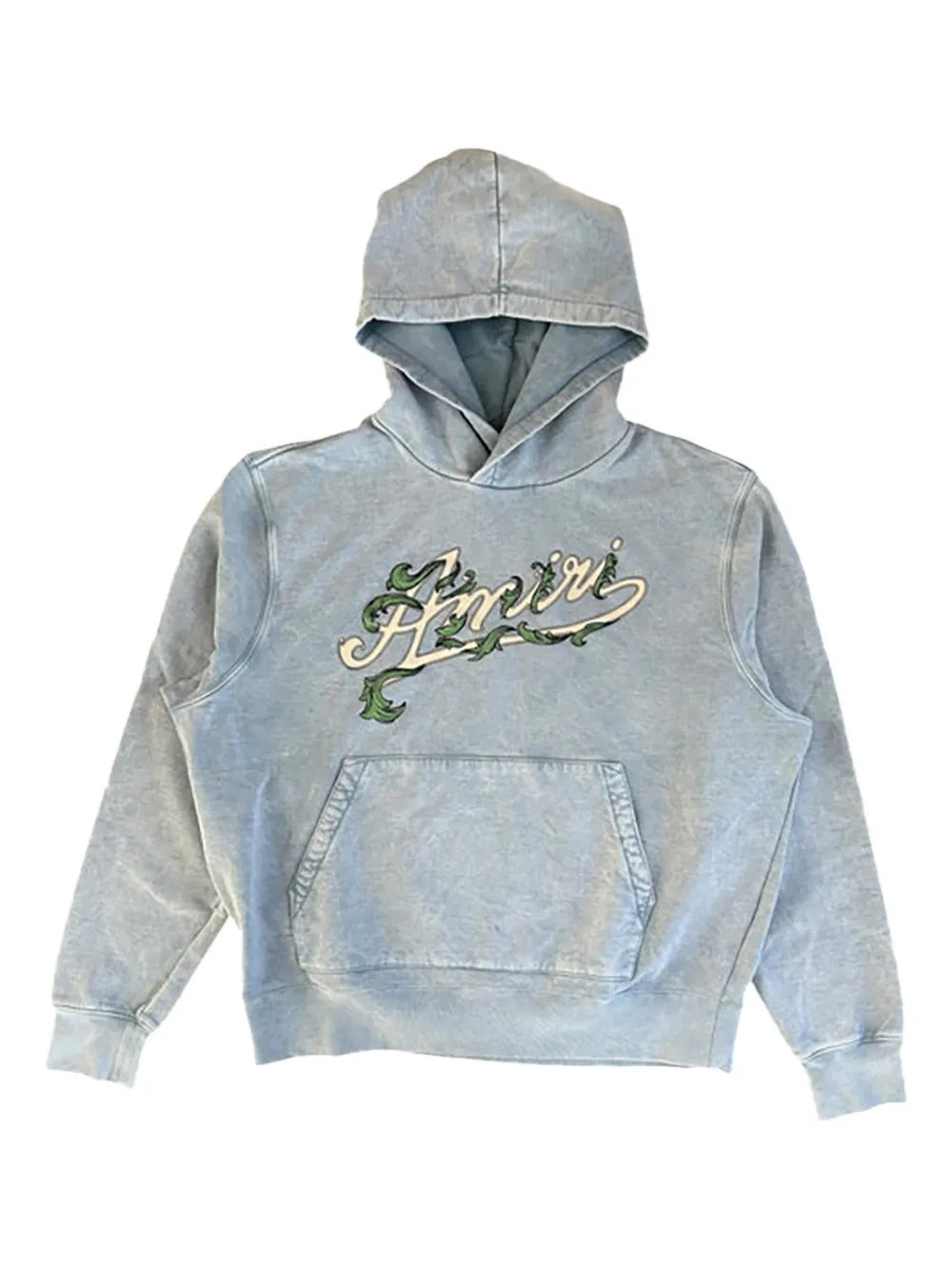 AMIRI  logo-print filigree-detail hoodie