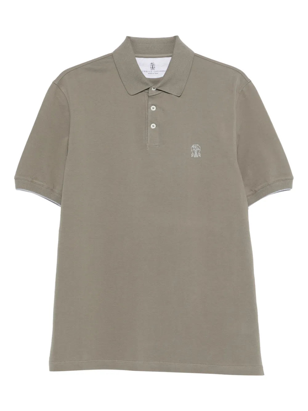 Brunello Cucinelli  embroidered polo shirt