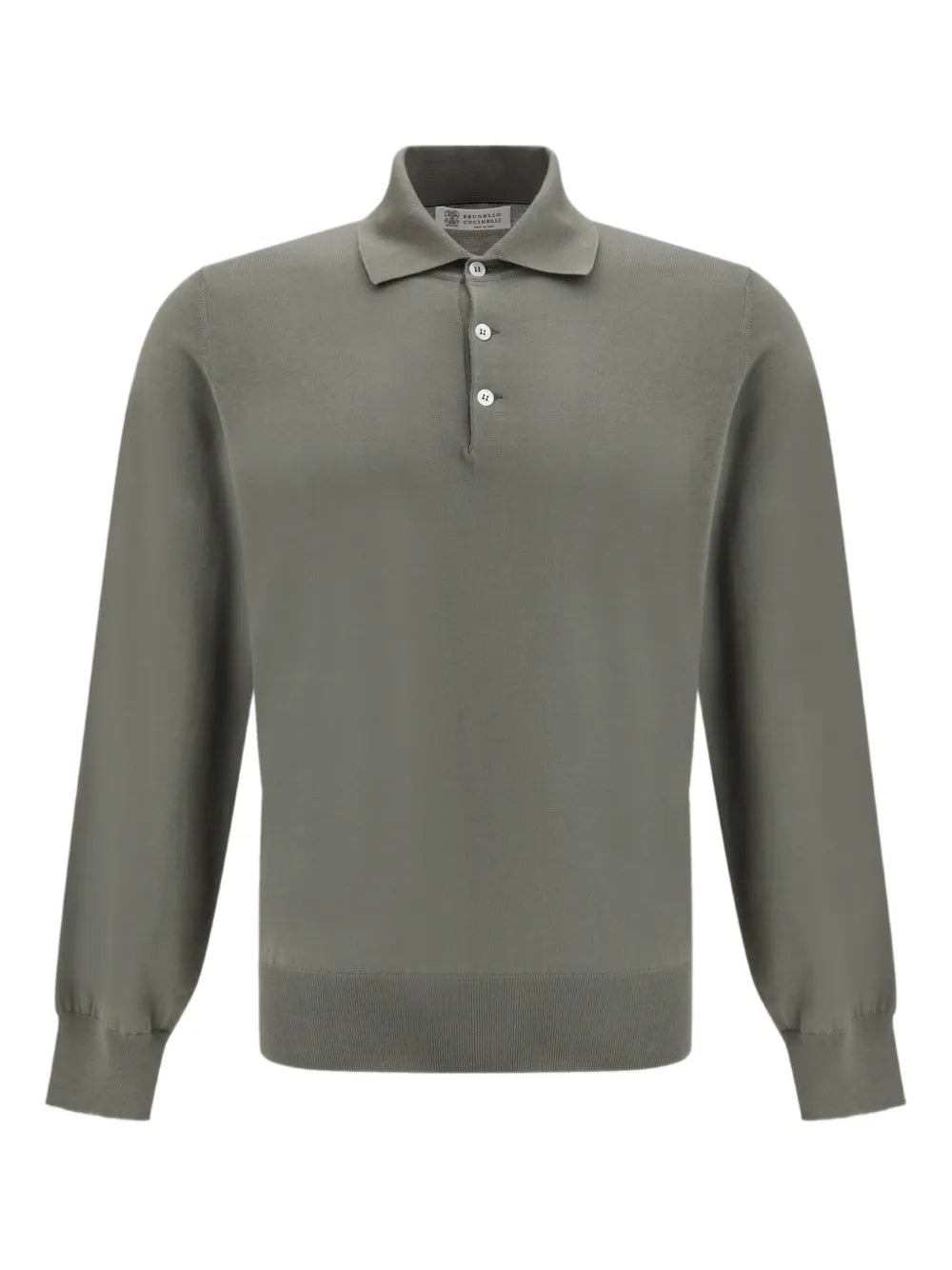 Brunello Cucinelli  long-sleeve knitted polo shirt