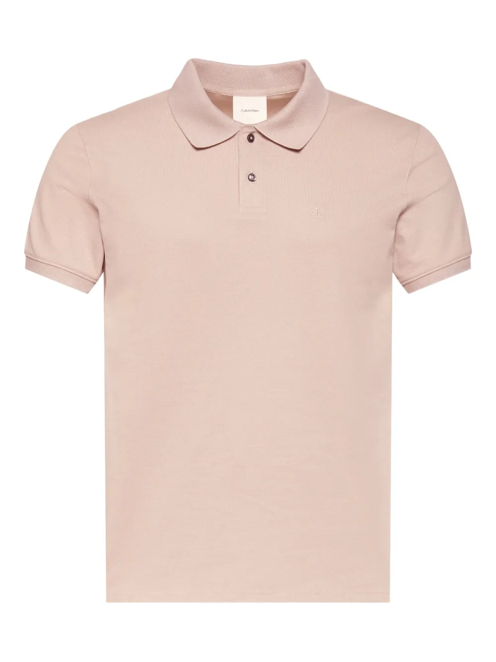 Calvin Klein  buttoned embroidered-logo polo shirt