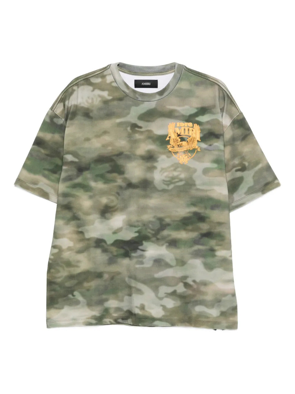 AMIRI  camouflage logo-print T-shirt