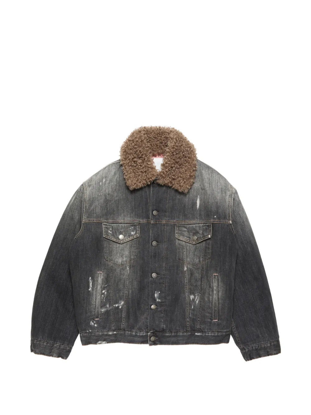 Acne Studios  fur-trim cotton jacket