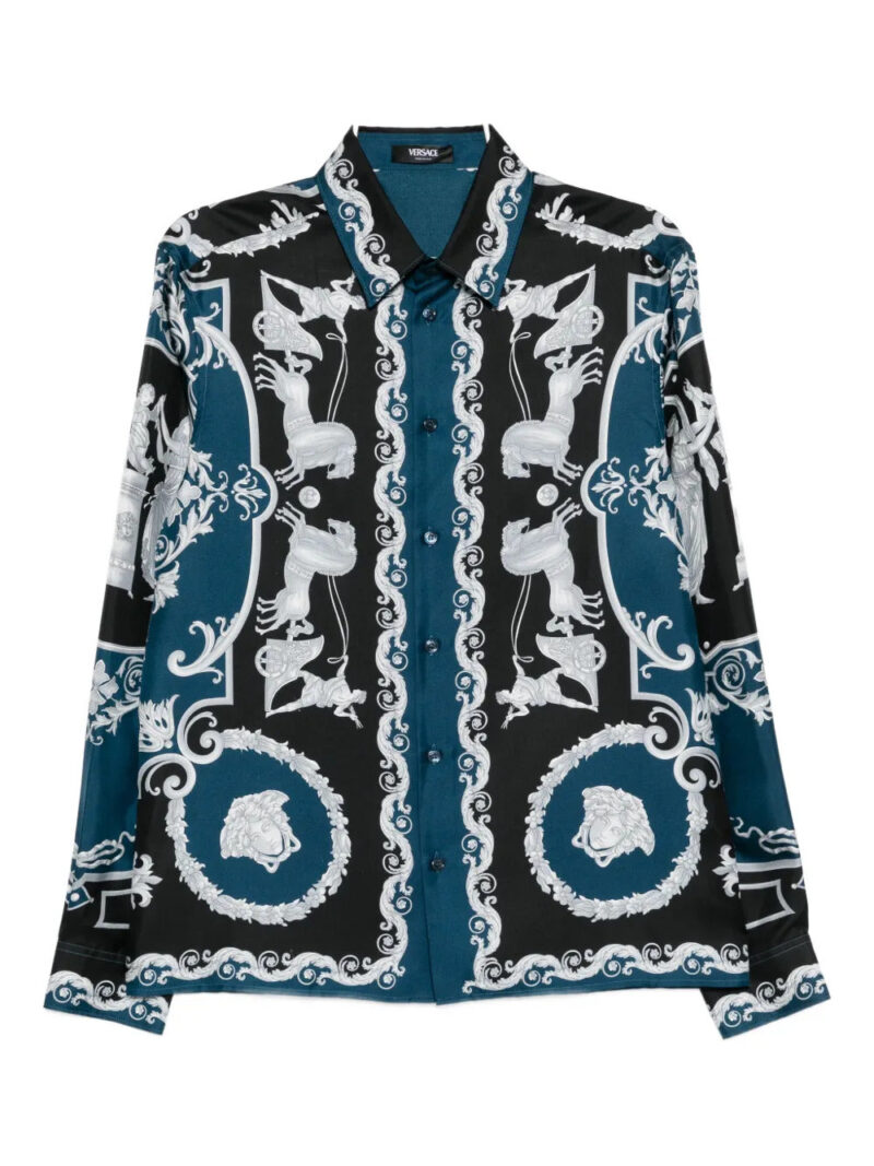 Versace  Hall Of Hero printed shirt