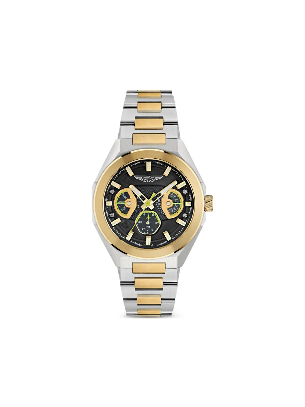 Aston Martin Watches  Two Tone Black Dial 42mm Watch