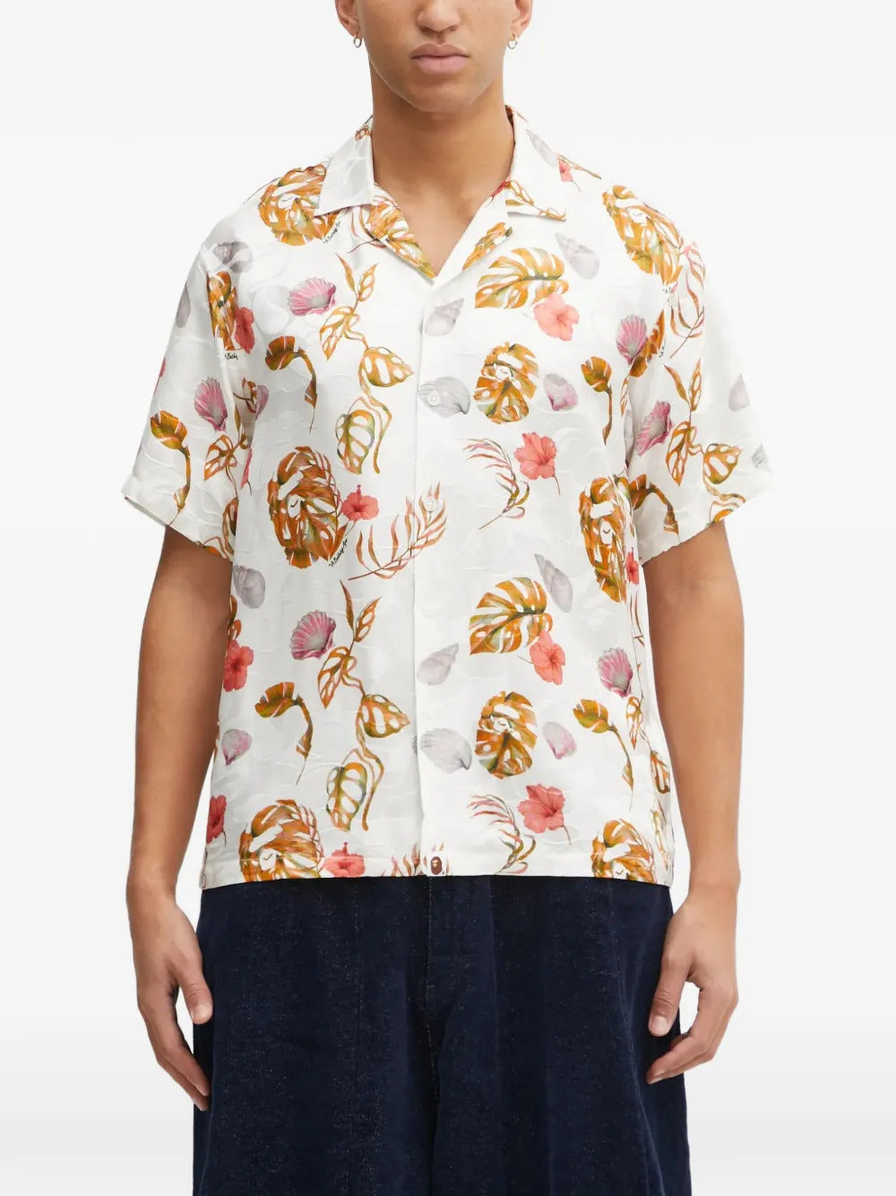 A BATHING APE®  floral short-sleeve shirt