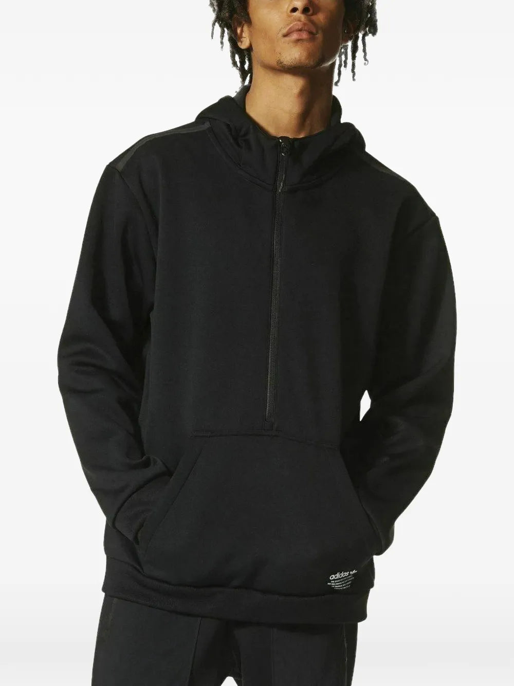 adidas  zip-neck hoodie