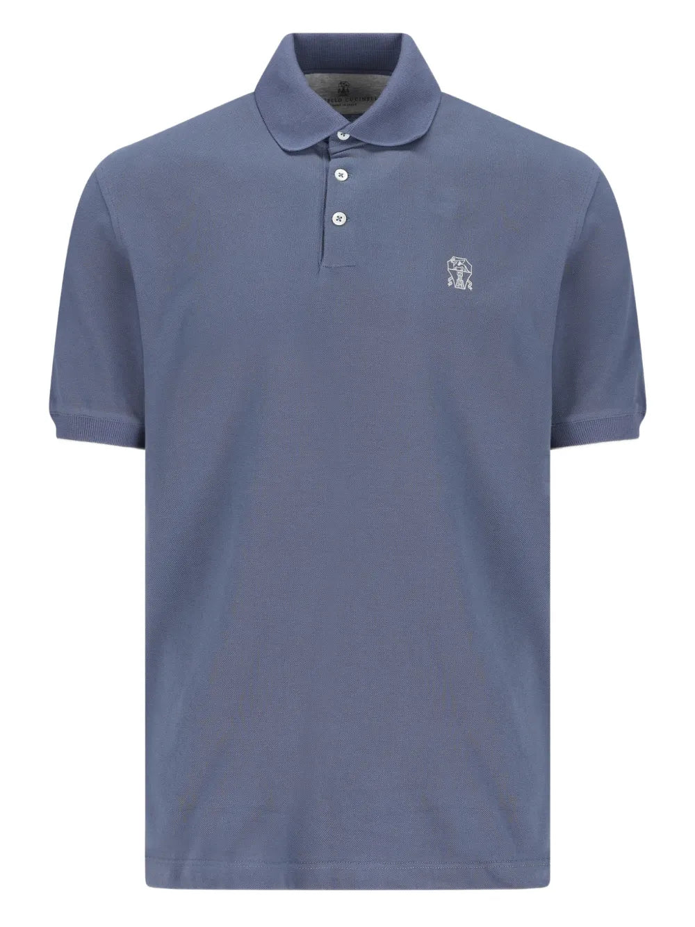 Brunello Cucinelli  embroidered-logo polo shirt