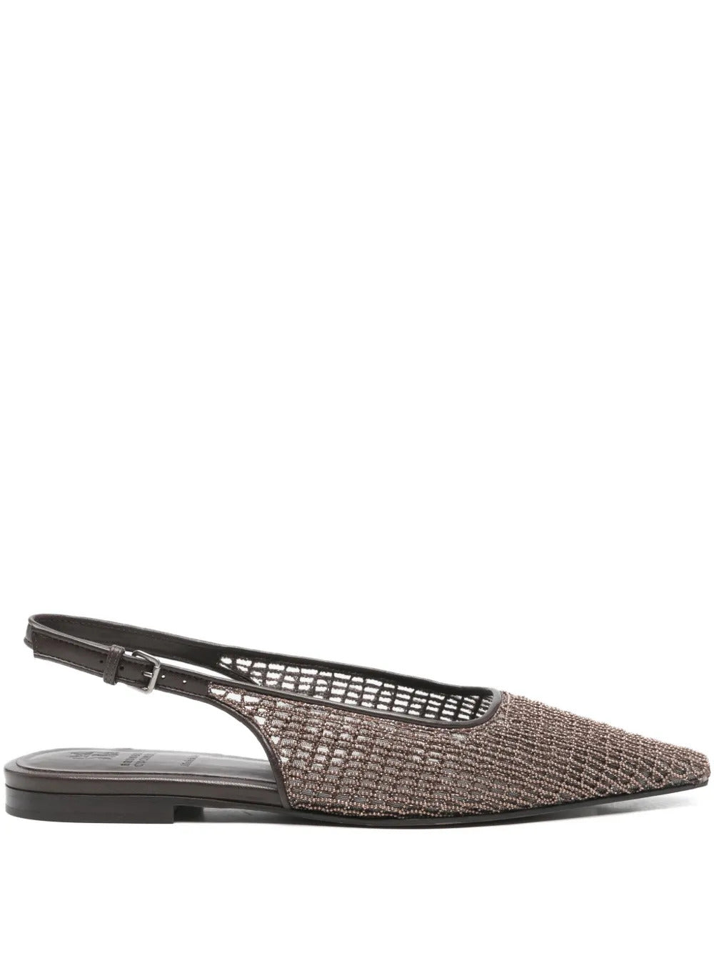 Brunello Cucinelli  embellished pointed flat pumps