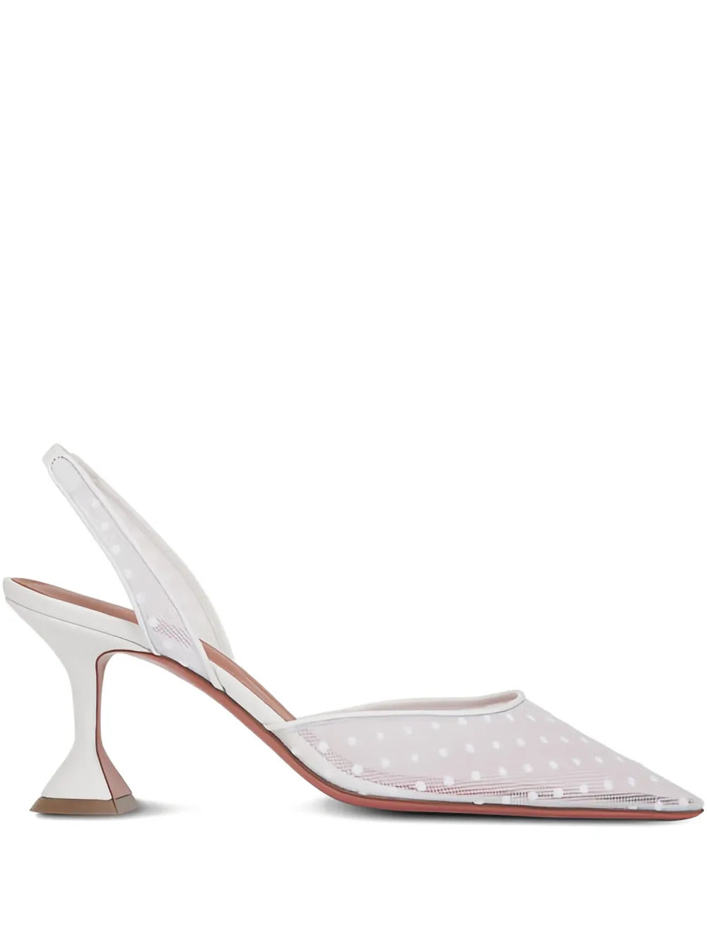 Amina Muaddi  Holli dotted slingback pumps