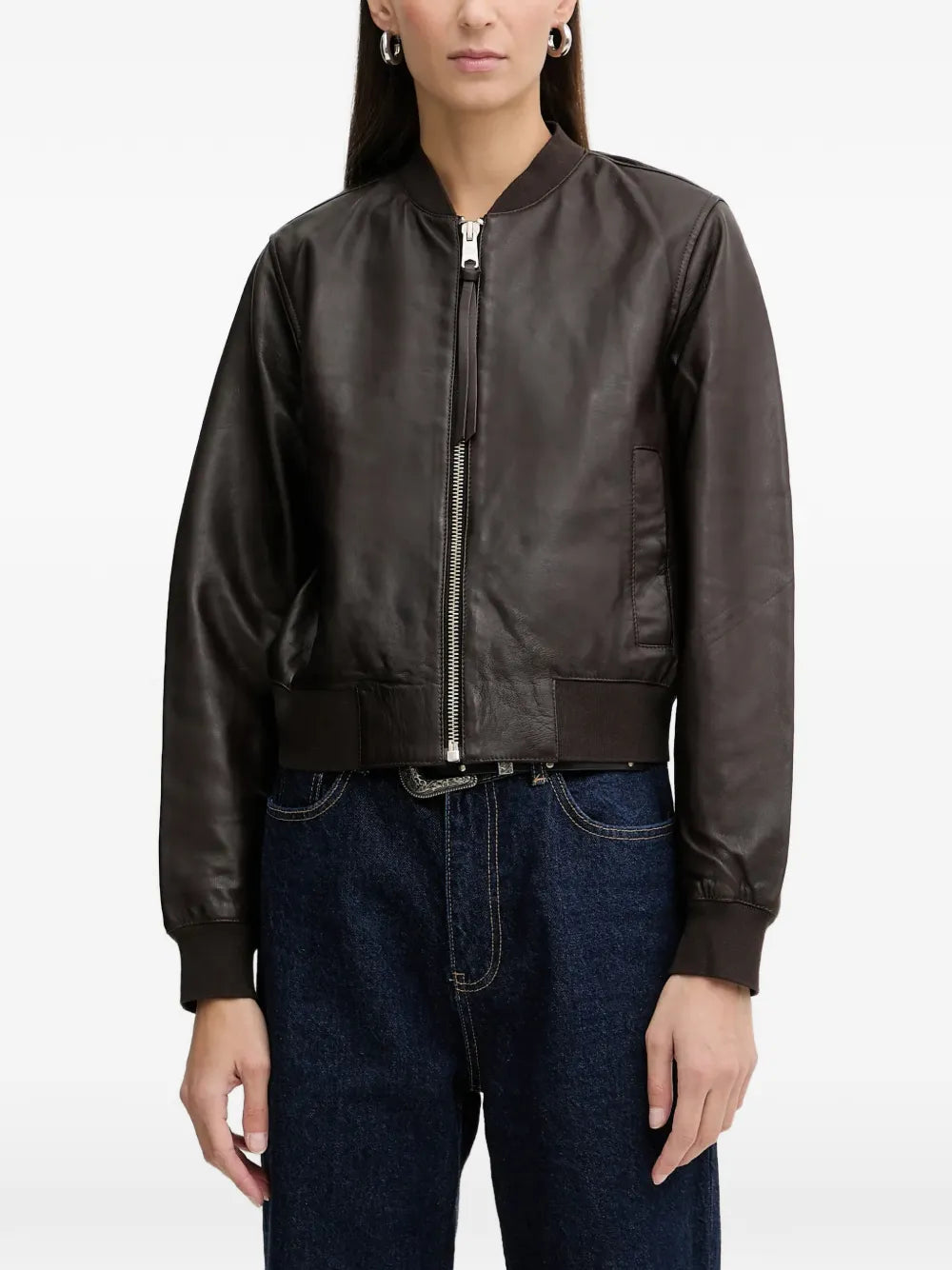 AllSaints Orten zip-up bomber jacket