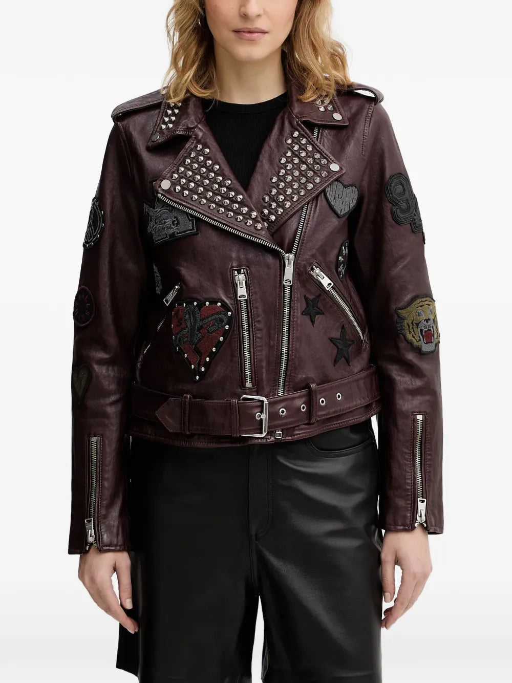 AllSaints  College leather biker jacket
