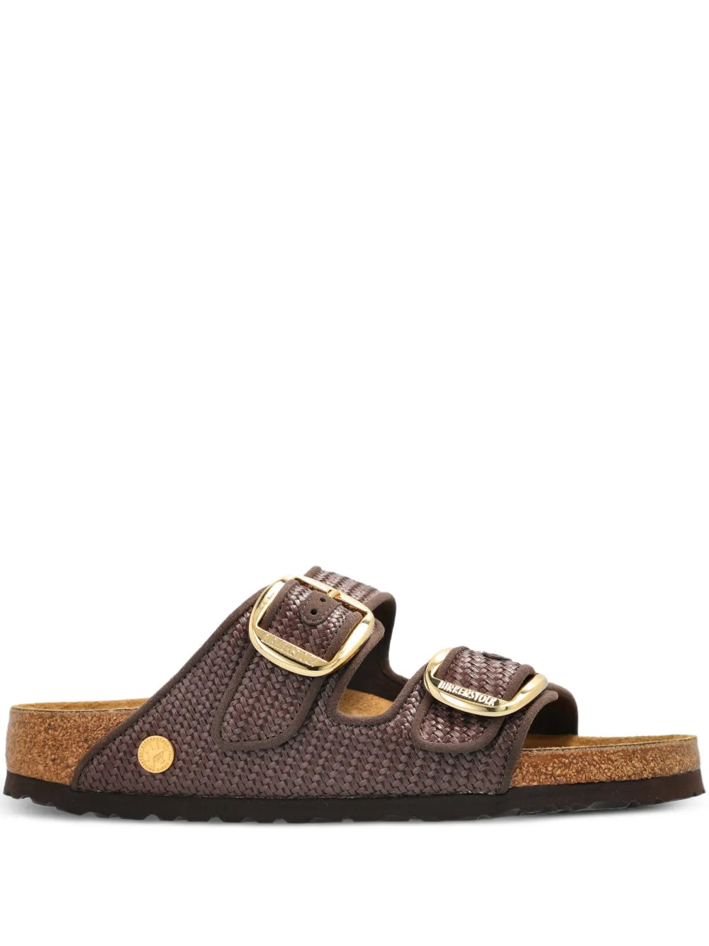 Birkenstock  Arizona raffia buckle-strap sandals