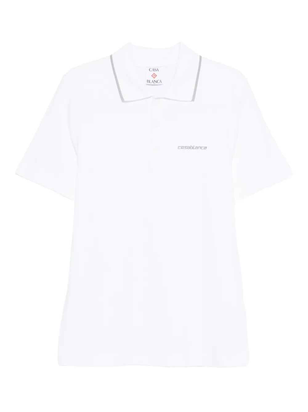 Casablanca  logo-embroidered polo shirt