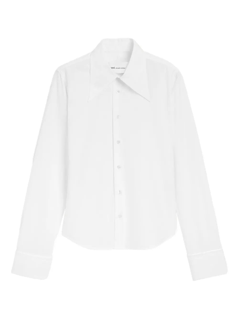 AMI Paris  Sharp-collar fitted shirt