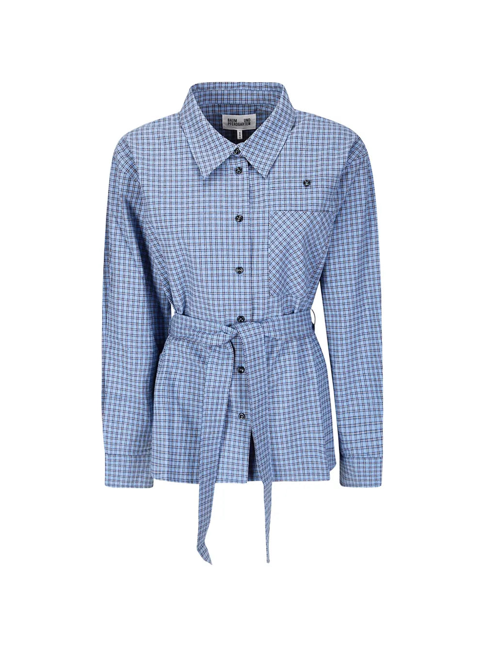 Baum Und Pferdgarten  check belted shirt