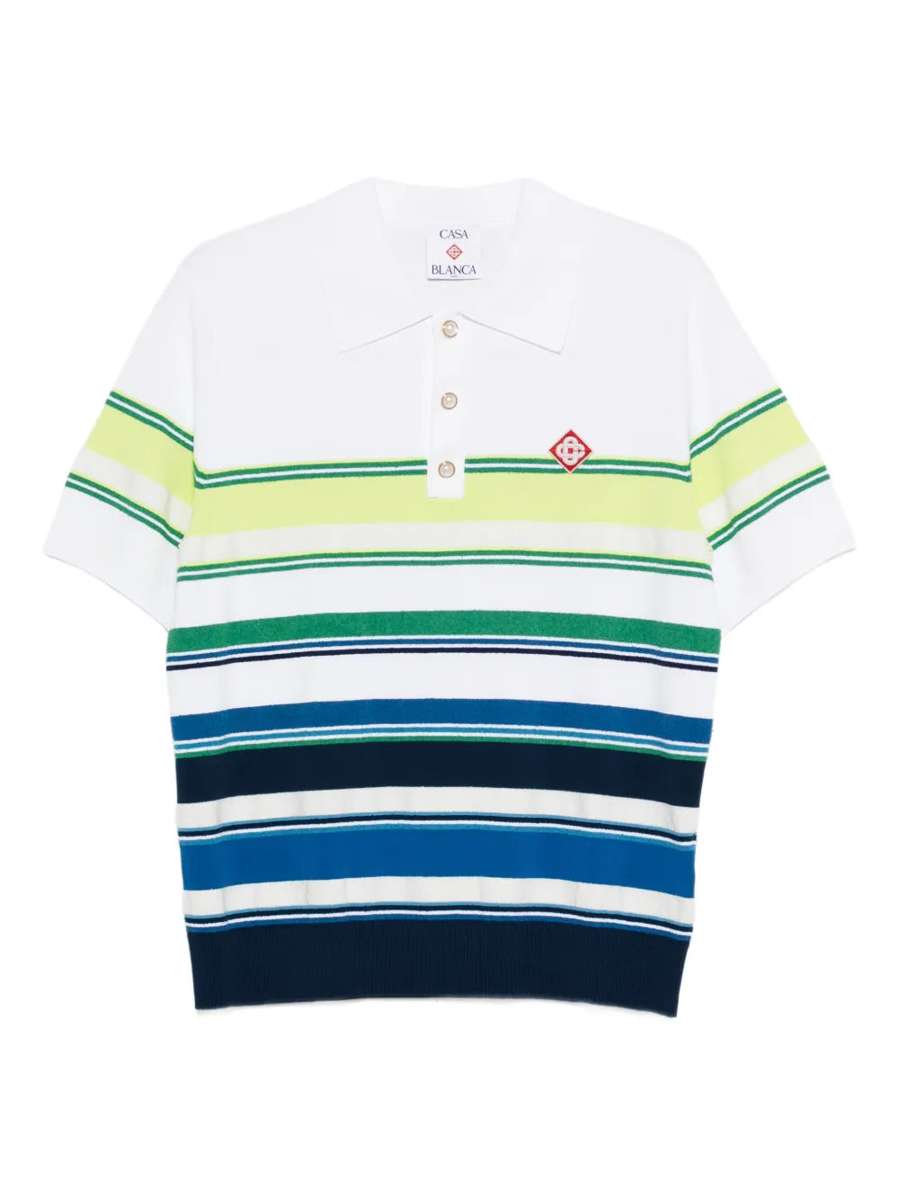 Casablanca  striped polo shirt
