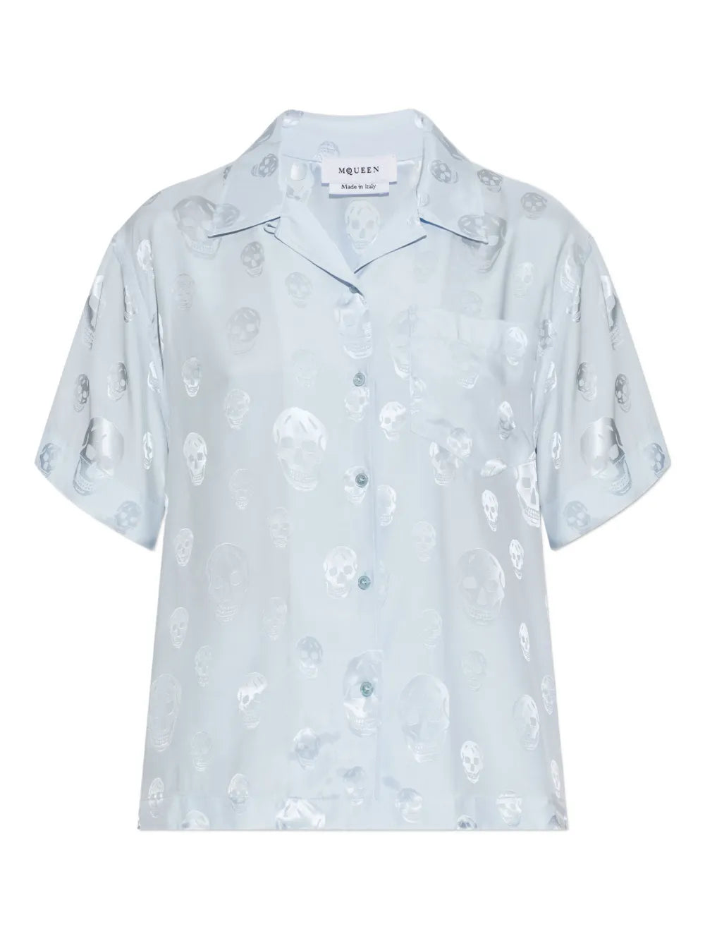 Alexander McQueen  skull-print button shirt