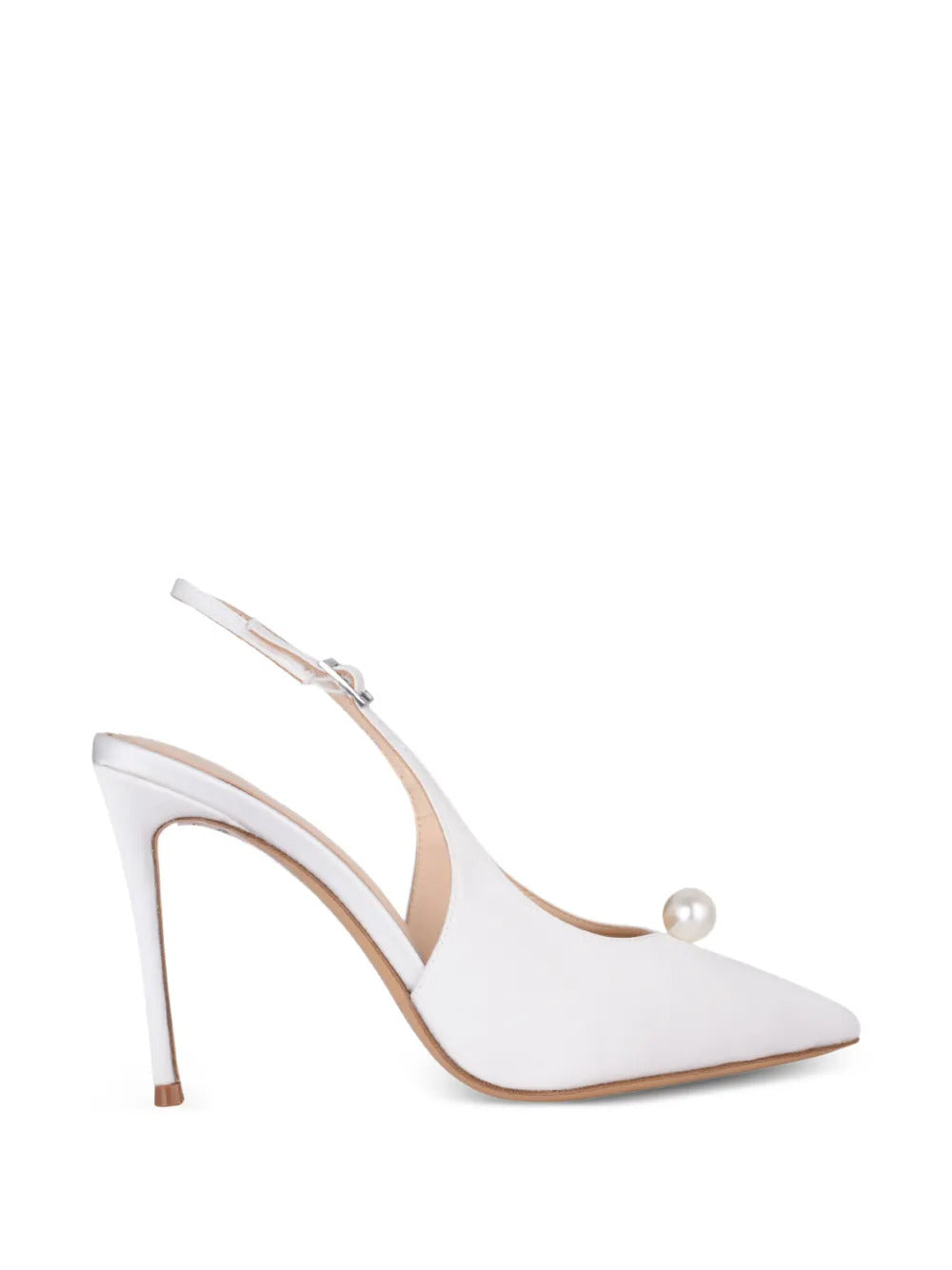 BLACK SUEDE STUDIO  Reina point-toe slingback pumps