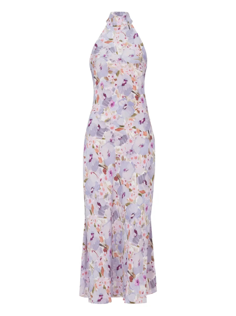 Balmain  Poppy Flower halterneck dress