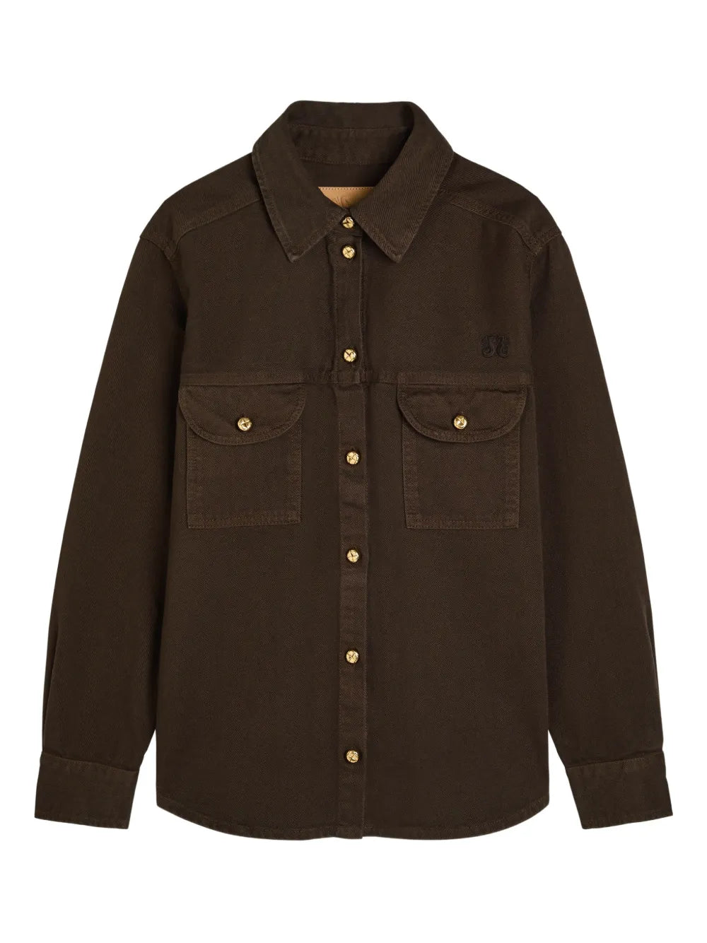 Blazé Milano  Berber buttoned flap-pocket denim shirt