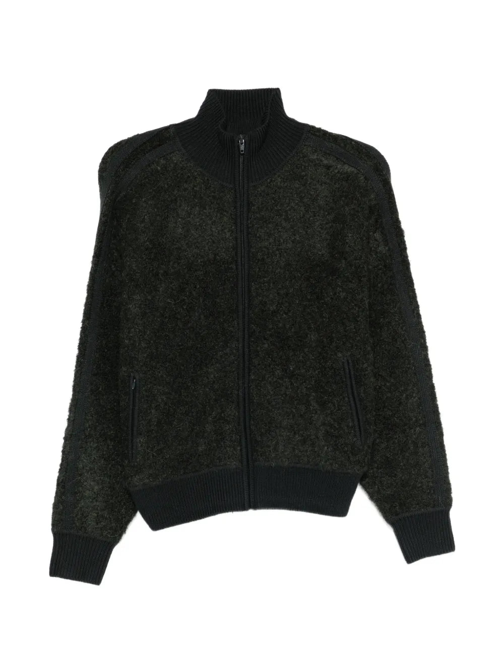6397  zip shoulder panel sweater