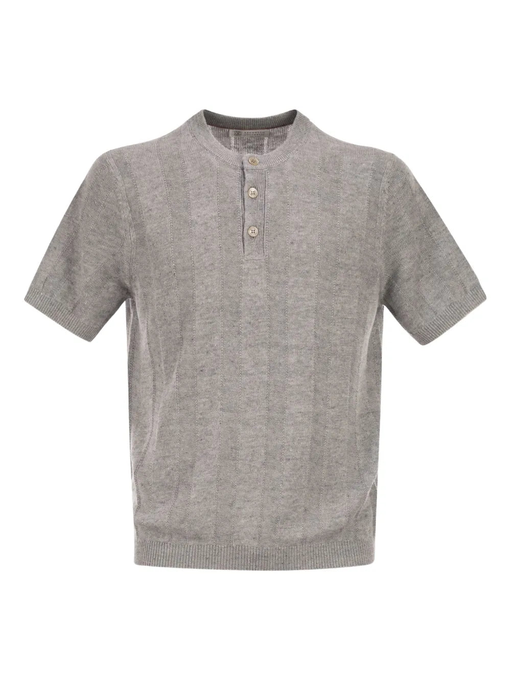Brunello Cucinelli  ribbed-collar polo shirt