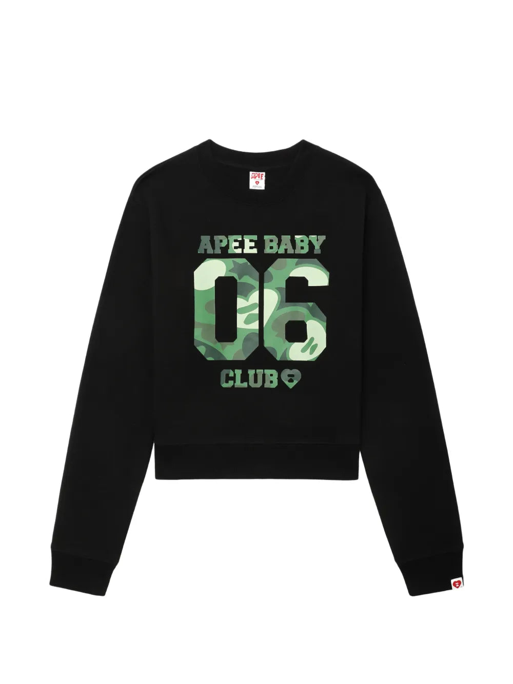 A BATHING APE®  camouflage graphic crewneck sweater