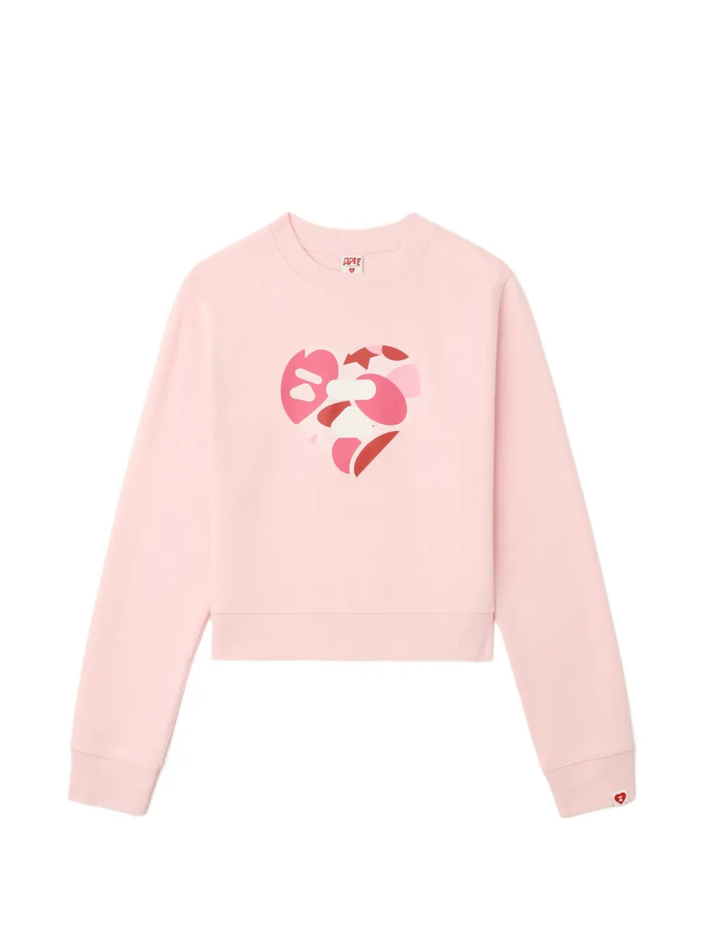 A BATHING APE®  heart print top