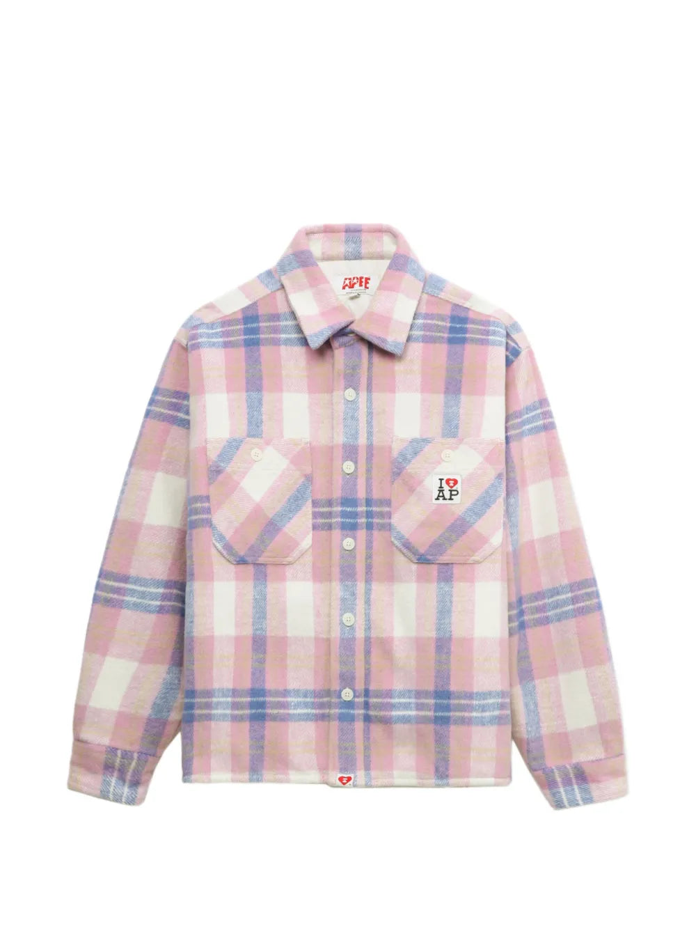 A BATHING APE®  pocket plaid shirt