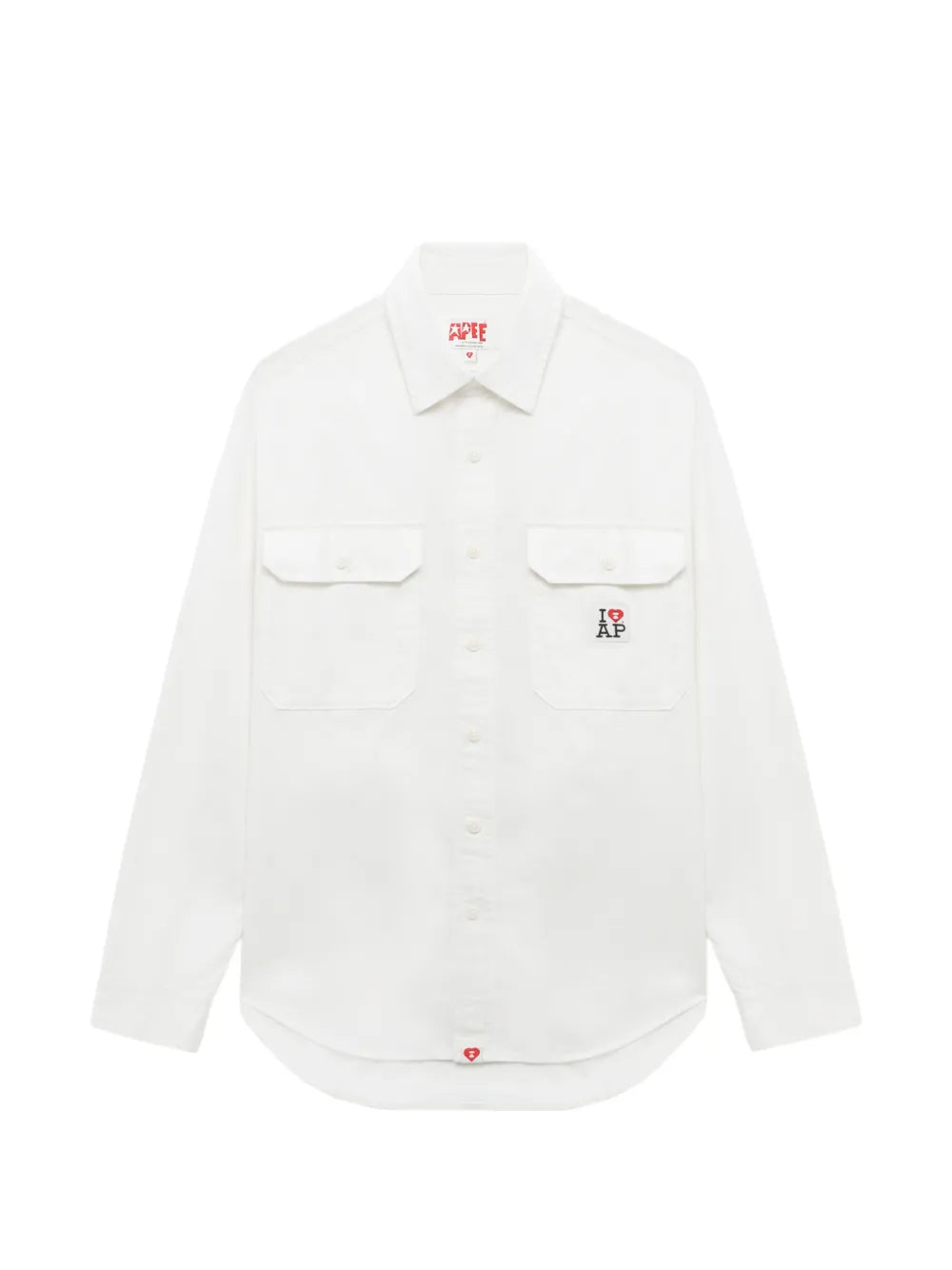 A BATHING APE®  heart pocket shirt