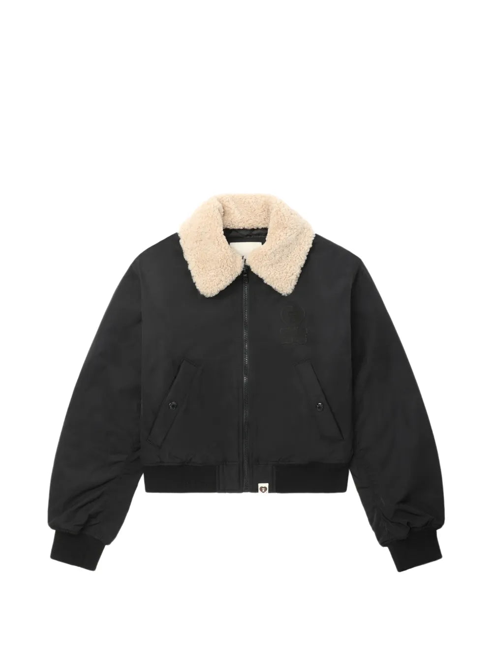 A BATHING APE®  collared heart jacket