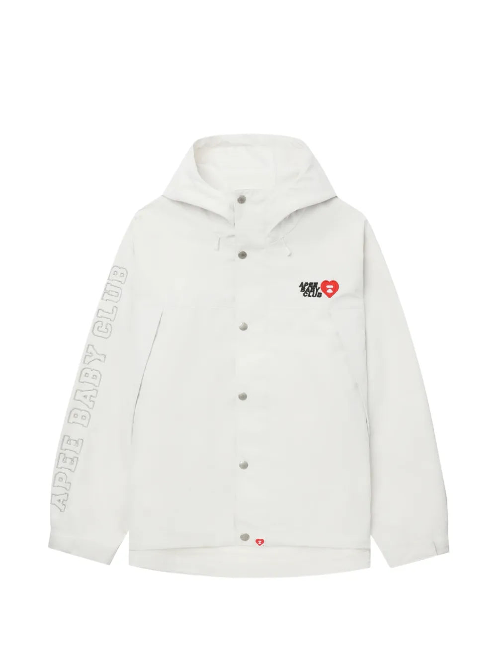 A BATHING APE®  hooded logo jacket