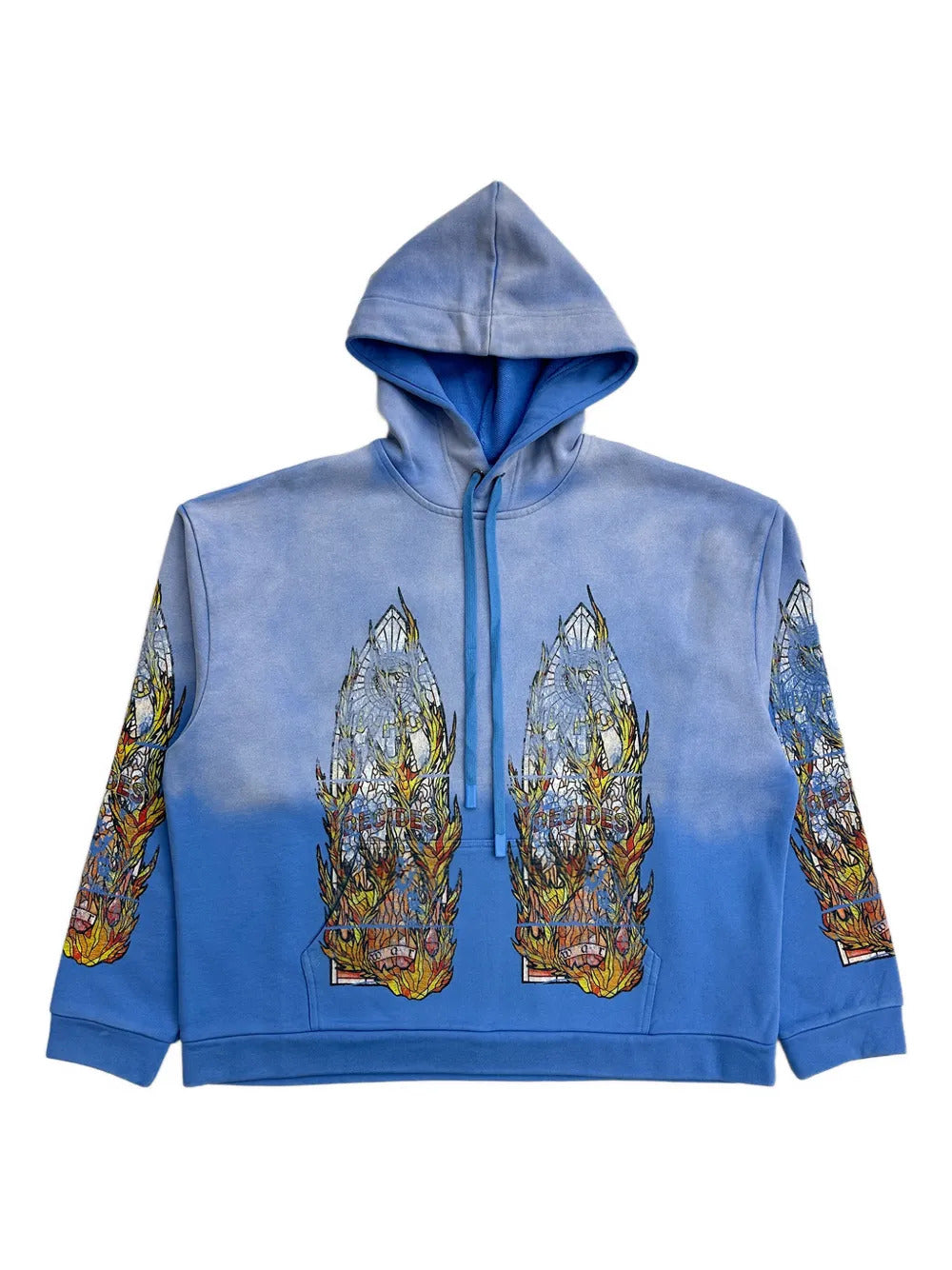 Who Decides War  print-detail hoodie