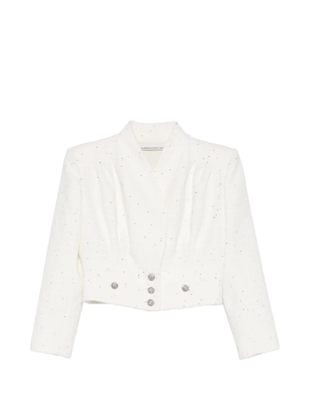Alessandra Rich  embellished-button cropped jacket