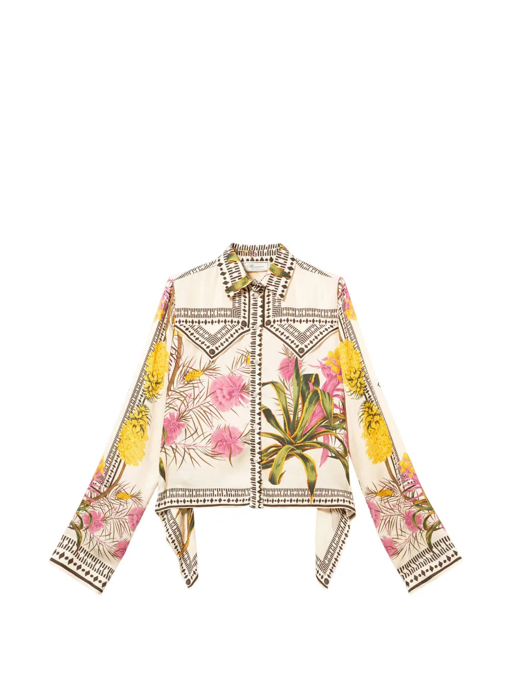 Blumarine  floral print twill shirt