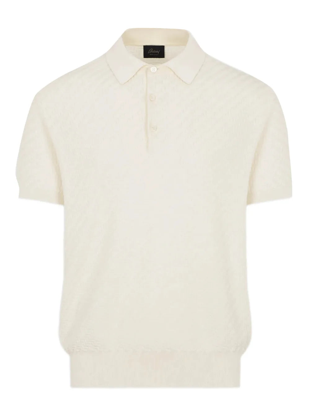 Brioni  weaving short-sleeve polo shirt