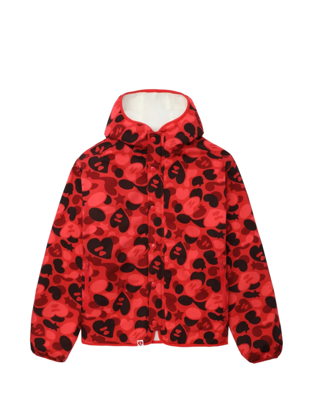A BATHING APE®  Apee hooded camouflage jacket