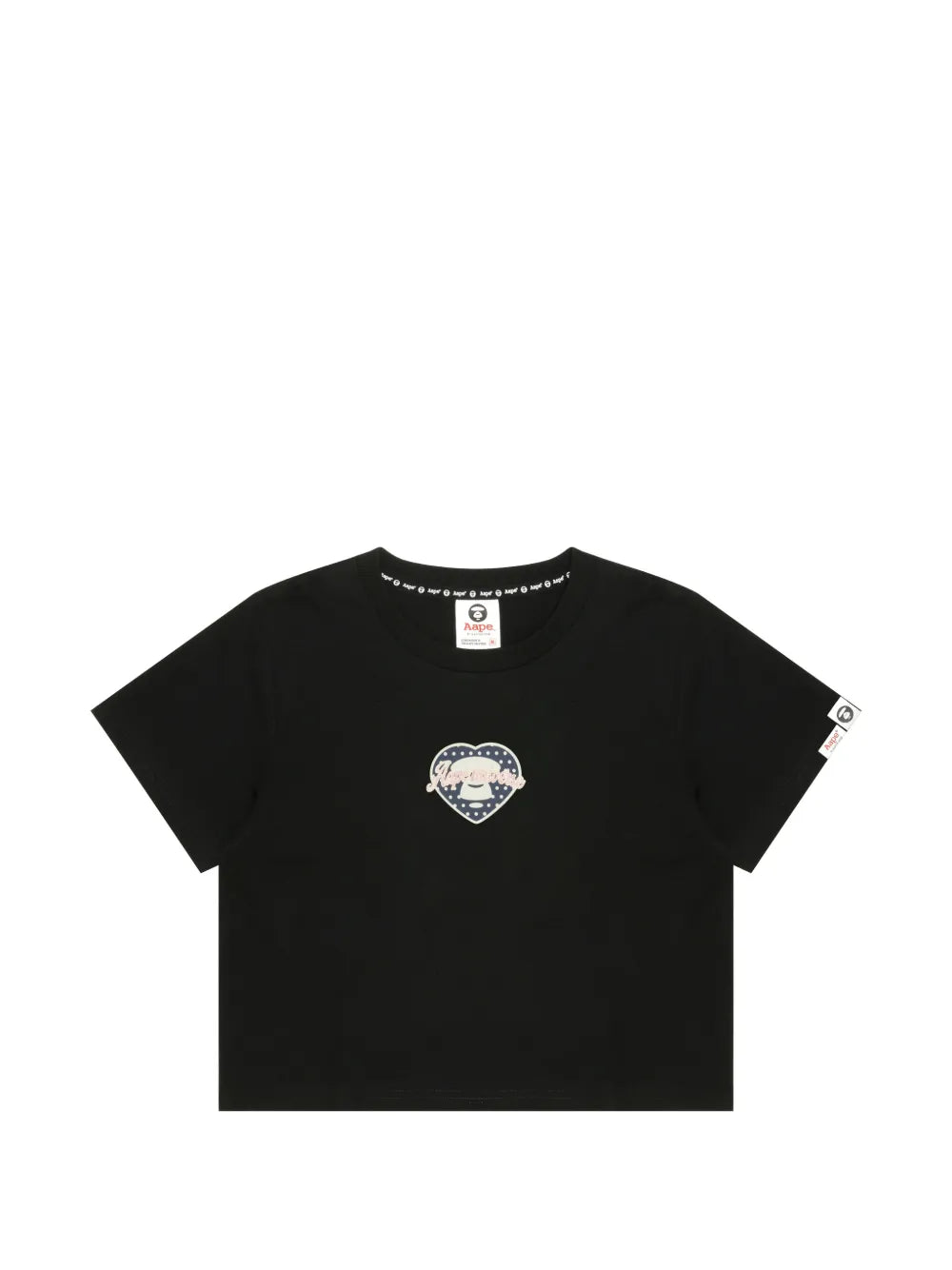 AAPE BY *A BATHING APE®  heart-print T-shirt