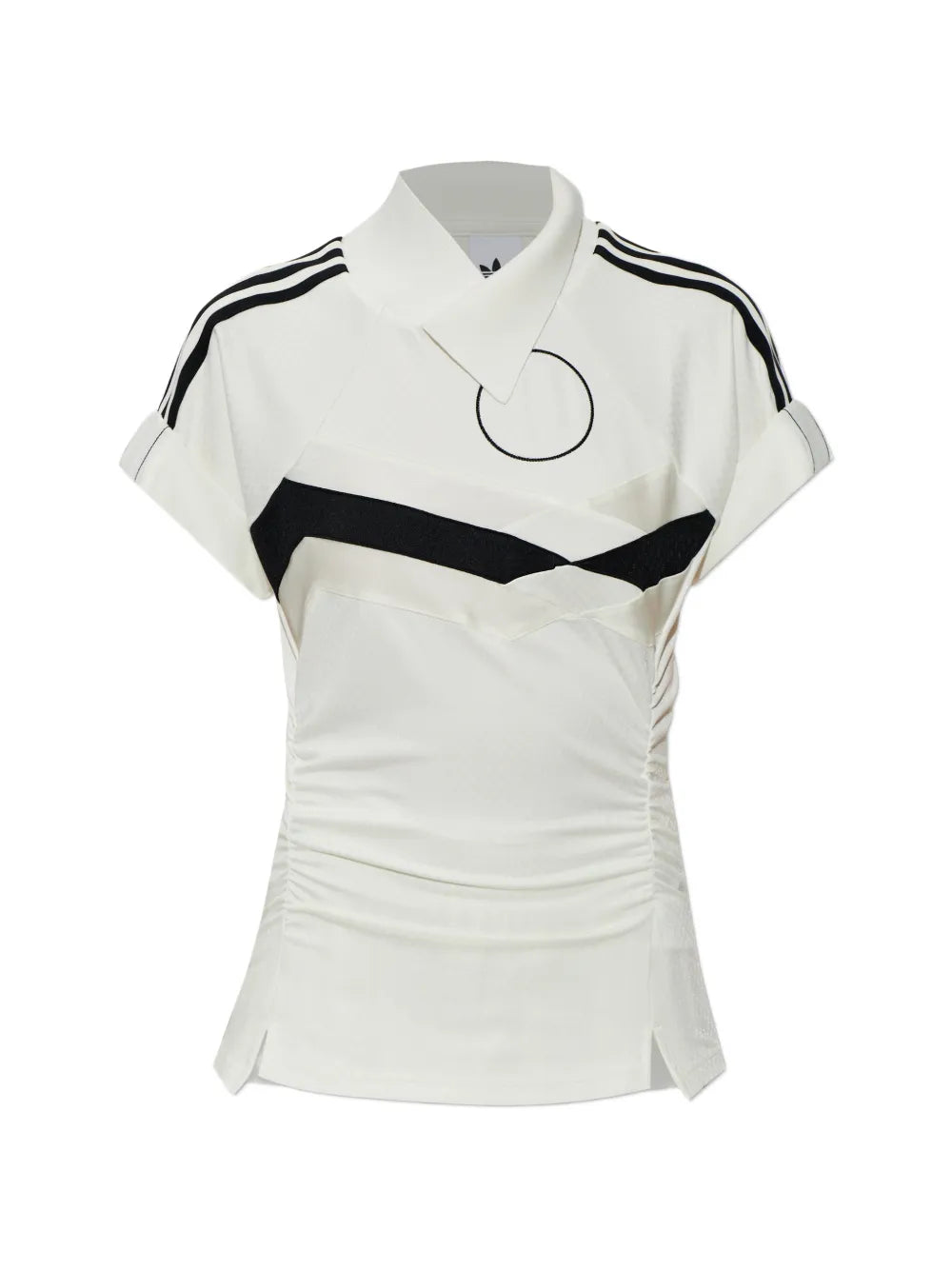 adidas  three-stripe-sleeve T-shirt