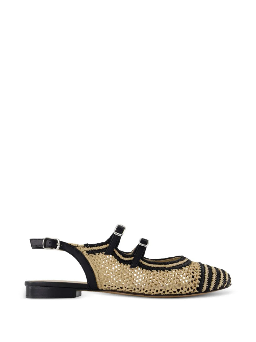 Carel Paris  Balma raffia buckled pumps