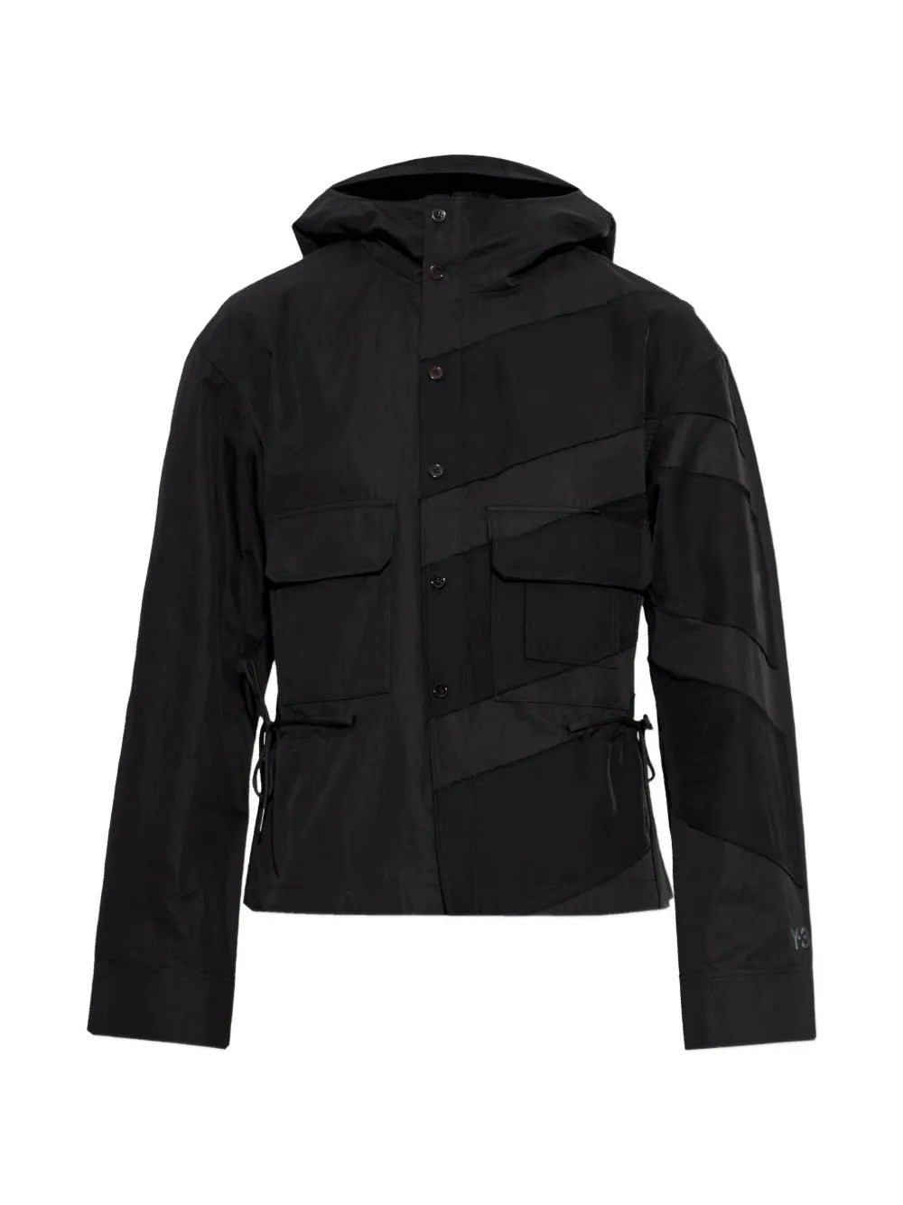 Y-3  panelled cotton jacket