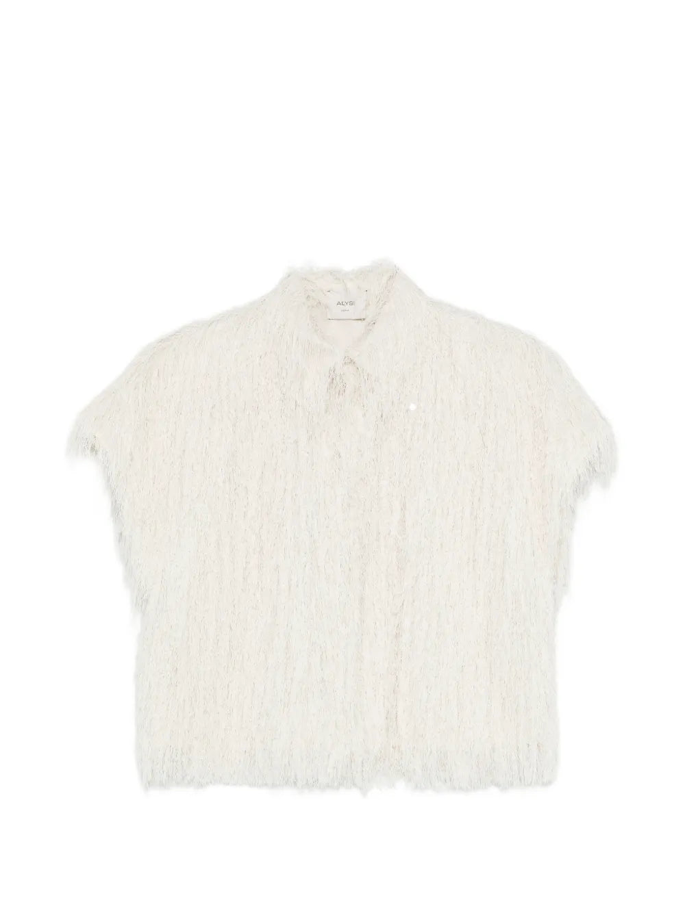 Alysi  fringed cropped shirt