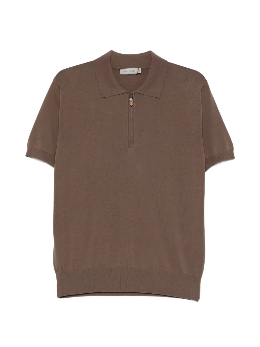 Canali  zip-up polo shirt