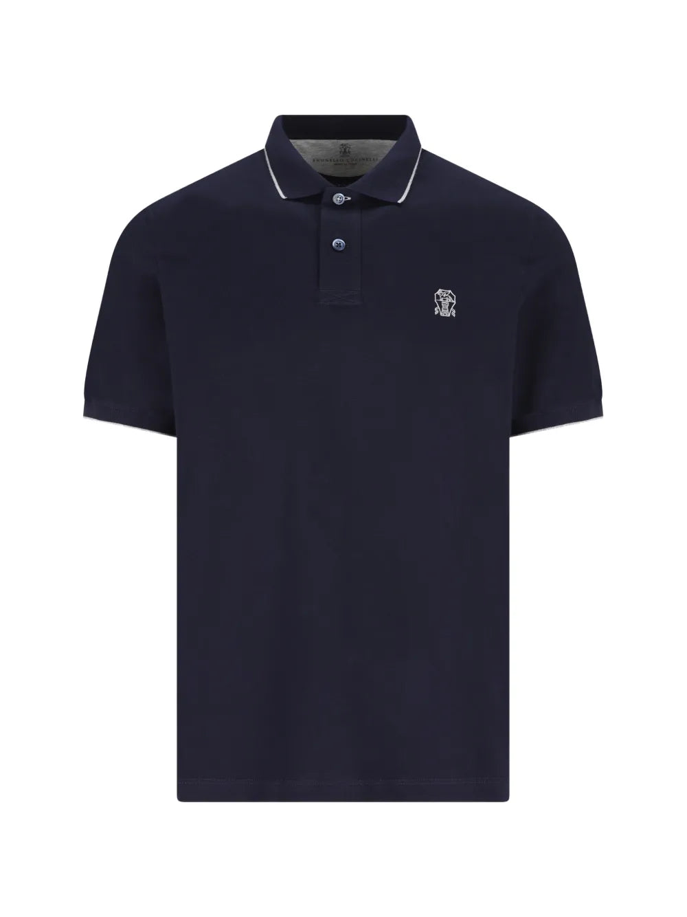 Brunello Cucinelli  logo-embroidered polo shirt
