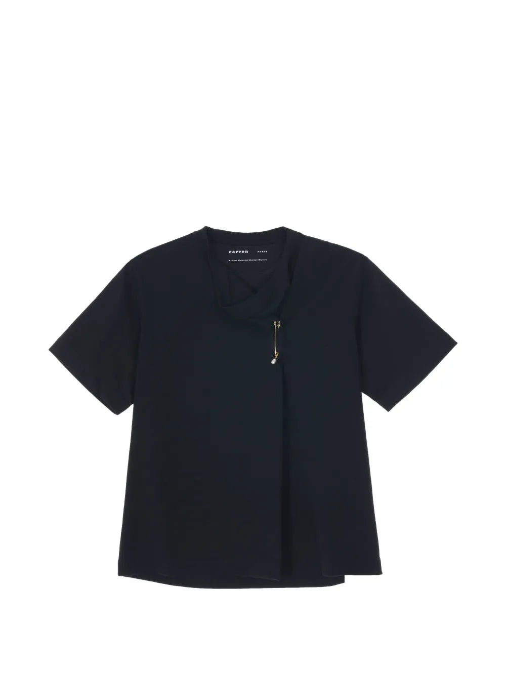 Carven  kilt-pin T-shirt
