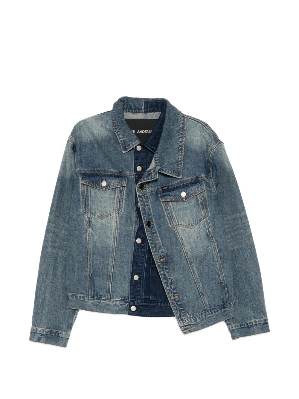Andersson Bell  asymmetric layered denim jacket