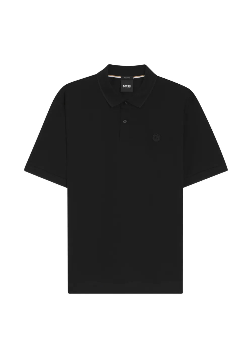 BOSS  logo-detail cotton polo shirt