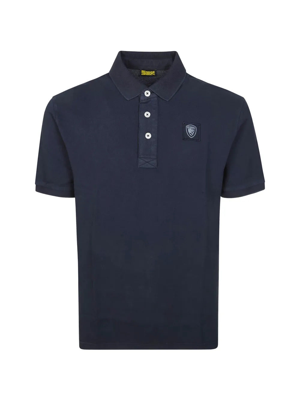 Blauer  piquet polo top